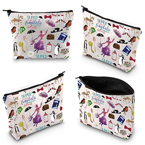 WCGXKO Musical Gift Musical Film Gift Musical Inspired Zipper Cosmetic Bag For Musical Movie Fans (SUPER)