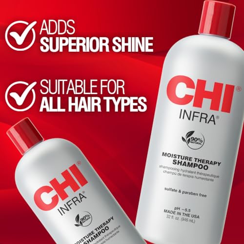 CHI Infra Hydrating Shampoo 32 Oz - Gently Cleanses & Repairs Damaged Hair