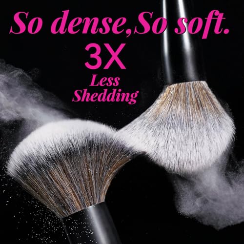 Professional Makeup Brushes BS-MALL With Travel Case - Kabuki Brush Eyeshadow Brush, Concealer Brush, Blush Brush Bronzer & Foundation Brush 20 Pcs, Labeled Daily Use & Versatile Occasions Gift Box