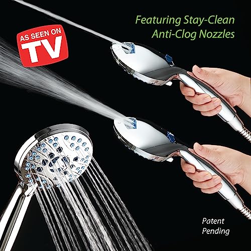 High Pressure Shower Head Combo with Arm & Dual Power Wash - 2.5 GPM Chrome