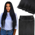 Lacer Human Hair Extensions 18 Inch Jet Black 50g Sew-In Weft - Real Remy Hair