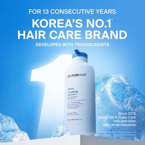 DR.FORHAIR Aero Cooling Shampoo – Cooling, Purifying Hair & Scalp Care, 16.91 fl oz