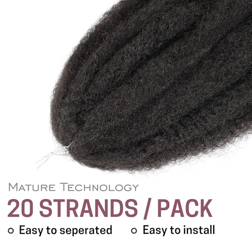 Marley Twist Braiding Hair 8 Packs 24 Inch Afro Kinky Curly Crochet Hair - Black 4#
