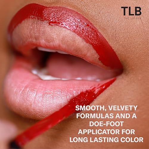 The Lip Bar - Nonstop Liquid Matte Lipstick 3-Pack, Bawse Lady (Blue Red), Rich Auntie (Deep Berry), + Hot Mama (Deep Rich Brown) - High Pigment - One Swipe - Long Lasting - Jojoba Oil - .24 fl oz