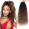 Peliri 24 Inch Goddess Locs Crochet Hair 8 Packs Faux Locs for Black Women, Pre-Looped River Locs with Curly Ends