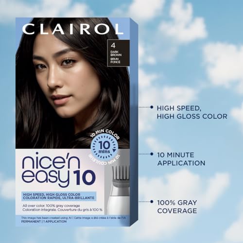 Clairol Nice'N Easy 10 Permanent Hair Dye, 10 Lightest Blonde Hair Color, Pack of 1