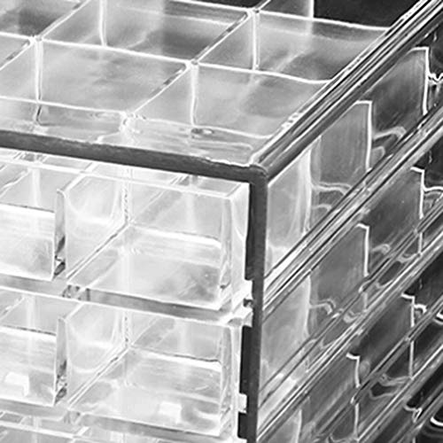 HOKY Transparent Acrylic Nail & Jewelry Organizer with 120 Grids
