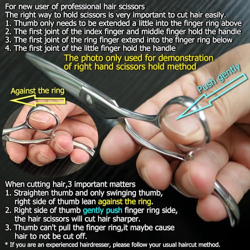 Kinsaro 5.5 Inch Hair Cutting Scissors - Professional 440C Hair Shears