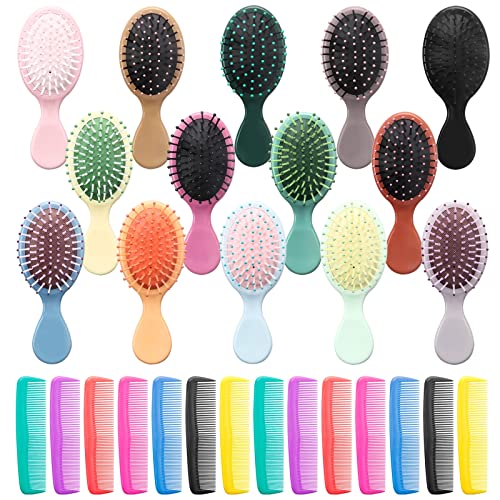 28 Pack Mini Hair Brush Travel Detangling Brush for Women ANSLCA