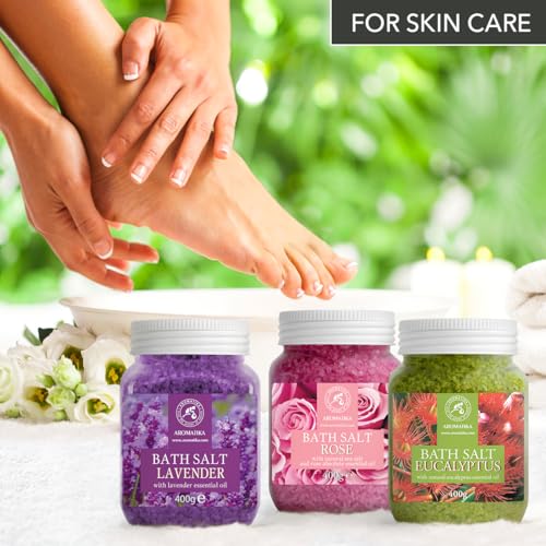 Rose Bath Salts 46 Oz with Natural Rosewood & Rose Extract – Spa Skin Care, Variation of 45.85 Ounce