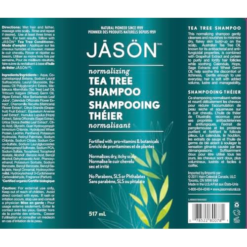 JASON NATURAL COSMETICS Tea Tree Oil Therapy Shampoo, 540 ML