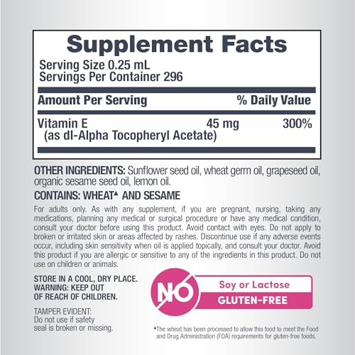 NeoCell Vitamin E Oil 30000iu | 2.5 fl oz | Ingestible & Topical Grade | Fast Acting Formula | for Skin, Hair, and Face