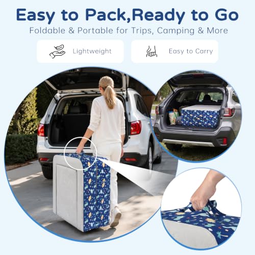 2-in-1 Toddler Travel Bed and Sofa for Kids Ages 25-48 Months