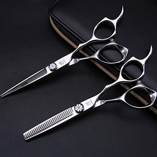 8-Inch Hair Cutting Thinning Shears Set - Professional Hairdressing Scissors 6.0 Inch - High-Quality Stainless Steel