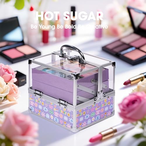 Hot Sugar Teen Makeup Kit Gift Set - 42 Eyeshadows, 14-Piece Variety