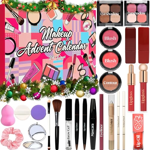 Makeup Advent Calendar 2025 - 24 Days Beauty Gift Set for Teen Girls & Women