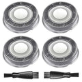 HS740 Replacement Heads Compatible with Philips Norelco Head Shaver Pro 5000 7000 9000 Series, Skull Shaver for Men and Women HS5980 HS7980 HS9980, 2 Cleaning Brush