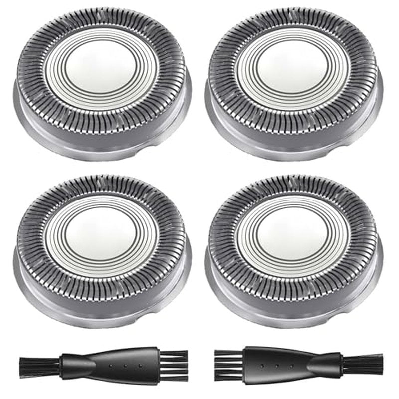 HS740 Replacement Heads Compatible with Philips Norelco Head Shaver Pro 5000 7000 9000 Series, Skull Shaver for Men and Women HS5980 HS7980 HS9980, 2 Cleaning Brush