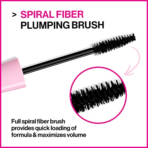 wet n wild Bare Focus Clarifying Finishing Powder Light-Medium & Mega Volume Waterproof Mascara Very Black 0.21 Ounce Bundle