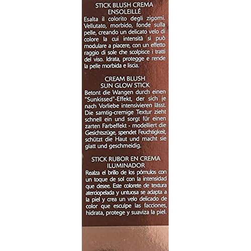 ORLANE PARIS Cream Blush Sun Glow Stick - Bright Pink Rose - Velvety Blush Cream Made with Made with Hyaluronic Acid, Aloe, and Vitamin E (9g)