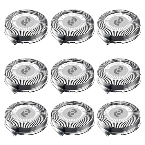 HQ8 Replacement Heads for Philips Norelco Shavers - 9 Pack - Compatible with AT810, AT830, AT850, AT880