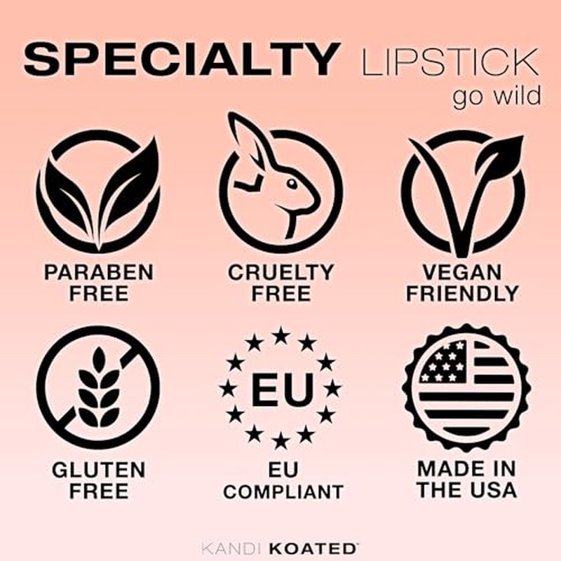 Kandi Koated Go Wild Lipstick - Special Edition Creamy Lipstick | Luxury Packaging | Creamy Texture, Rich Colors, Paraben-Free, Cruelty-Free Lip Lacquer | Beauty & Makeup