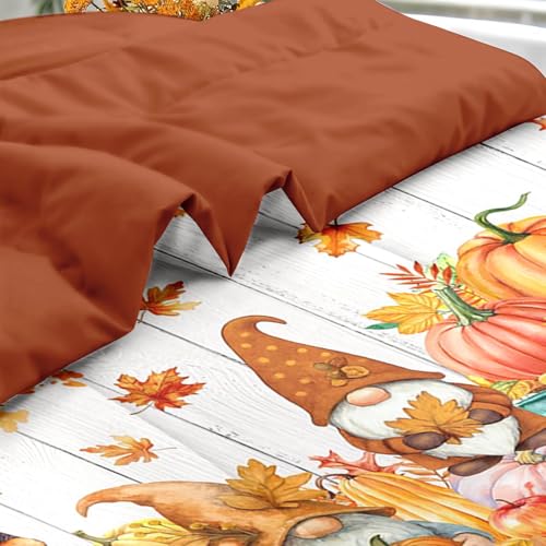 Pamnest King Fall Comforter Set with Sheets - 7 Piece Gnome Bedroom Bedding