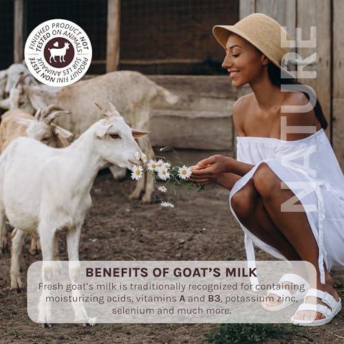 Nature Goat Milk Bar Soap, ORIGINAL (4-Pack), 5 oz (141 g), With Fresh Goat Milk, Vitamin A, B3, Potassium, Zinc & Selenium, Moisturizing Body Soap