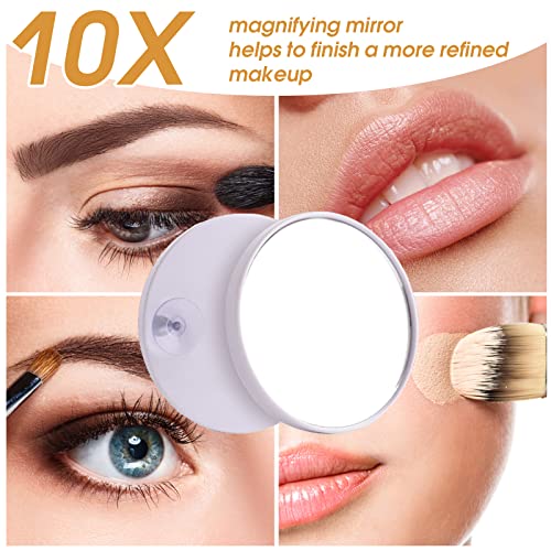 Hansong Hollywood Mirror Large Lighted Makeup Mirror with 15 LED Bulbs Hollywood Vanity Mirror with Lights 360 Degree Rotation for Bedroom