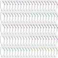 Refillable Travel Bottles Set 100 Pcs 2oz with Keychain - 10 Colors