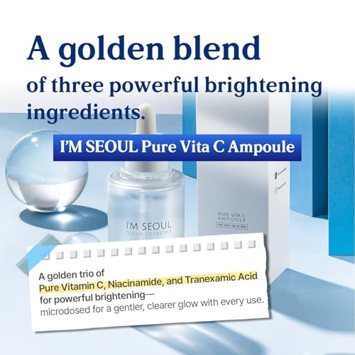 I'M SEOUL Vitamin C Serum ? Sensitive Skin Vitamin C Serum with Niacinamide ? Gentle Brightening Formula ? Supports Skin Barrier ? Korean Skincare 3.04 fl oz