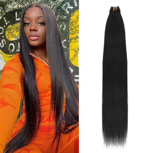 Black 18 Inch Burmese Virgin Human Hair Bundle - Straight, Full Ends, Can Be Dyed & Restyled