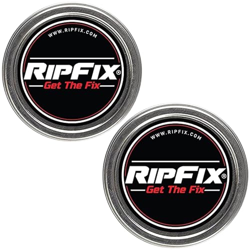 RipFix Hand Repair Balm for Dry Cracked Hands, Hand Salve for Gymnastics and Rock Climbers, Rip Fix Climbing Salve for Men and Women, Premium Gymnast Balm for Hardworking Hands, 2 Classic 1.34 oz Tins