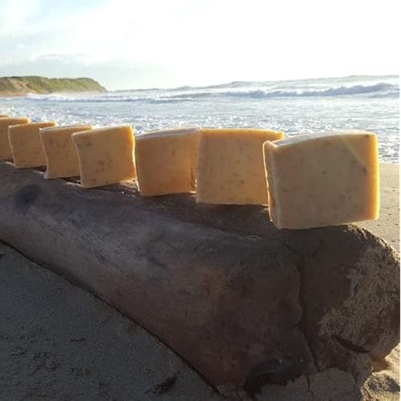 Iset By Nature Turmeric Sea Moss Soap Bar, 100% Natural, Handmade, Moisturizing Cleanser for Face, Body & Hair