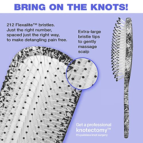 Wet Brush Speed Dry Hair Brush - Sea Shells - Vented Design and Ultra Soft HeatFlex Bristles Are Blow Dry Safe With Ergonomic Handle Manages Tangle and Uncontrollable Hair - Pain-Free