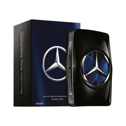 Mercedes-Benz Man Intense Cologne for Men - 3.4 Fl Oz - Eau De Toilette Perfume Spray for Man - Luxury Long Lasting Fragrance with Sensual, Floral, Woody Notes Gift for Men