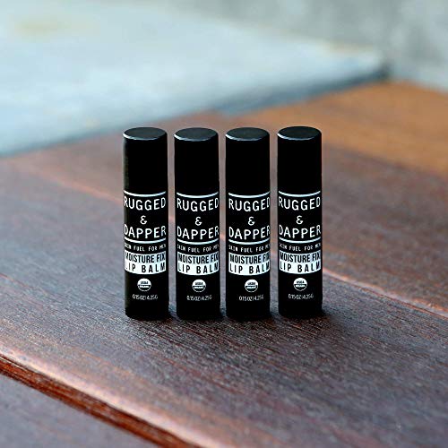 RUGGED & DAPPER Men's Face Cream and Organic Lip Balm Hydration Bundle