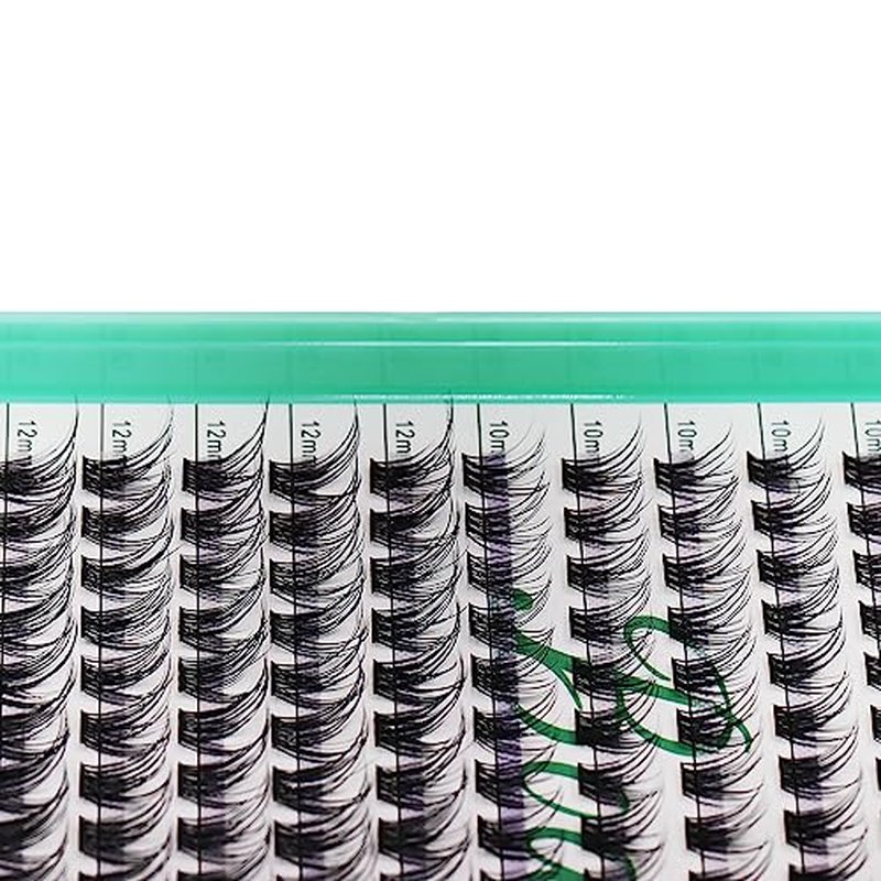 Bodermincer 308pcs XXXL Tray D Curl Cluster Lashes 10-12-14-16mm Mixed Length DIY Eyelashes Extension at Home (10-12-14-16mm Mixed)