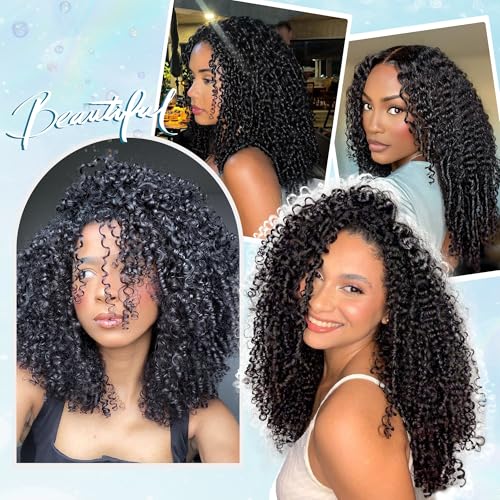 12 Inch Burmese Curly Human Crochet Hair - 120g for Black Women Variation #1B-Burmese Curly