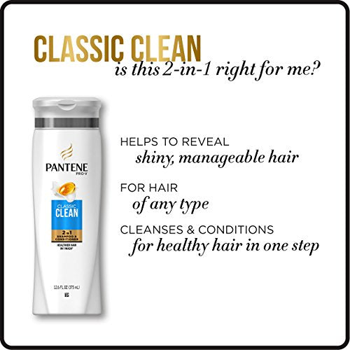 Pantene Pro-V Classic Clean 2In1 Shampoo & Conditioner, 30.4 fl oz (Packaging May Vary)