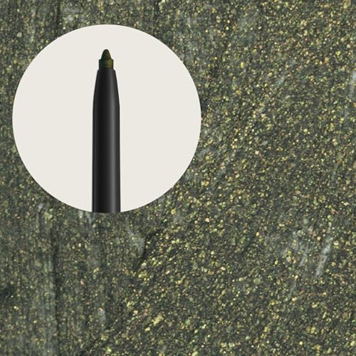 Sandstone Scandinavia Hypoallergenic Waterproof Metallic Eyeliner Pencil ? Green ? Fragrance-Free, Vegan ? Smudge-Proof Eye Liner for Sensitive Eyes