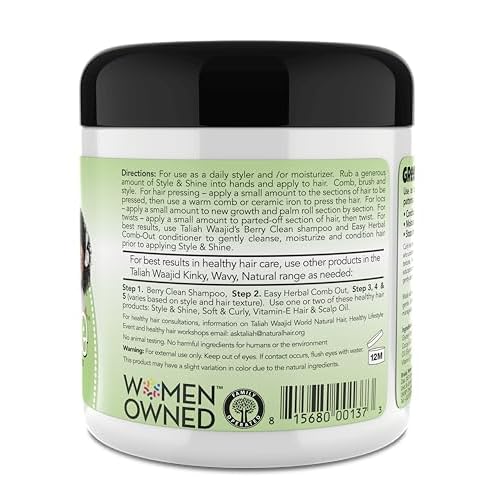 Taliah Waajid Herbal Style & Shine for Natural Hair 6oz (T092)