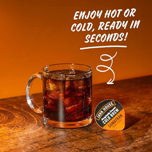 Cold Brew Coffee Concentrate Pods - Sumatran, Pack of 12 (48 Count) - Single Serve Liquid Coffee