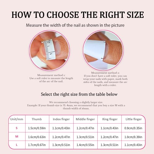 Handmade Press on Nails Rhinestone French Tip Fake Nails Muti-Layer Gel Short Duck False Nail with Luxury 3D White Flower Bow Design Full Cover Thicked Acrylic Nail Stick on Nail for Women (S)