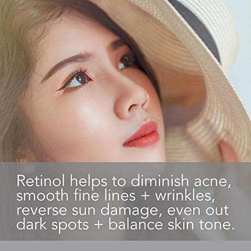 Pure Body Naturals Retinol Moisturizer, 1.7 Ounces - Moisturizing Retinol Cream for Face, Age Defying Eye Cream for Wrinkles and Lines with Hyaluronic Acid, Shea Butter, and Jojoba Oil (Pack of 2)
