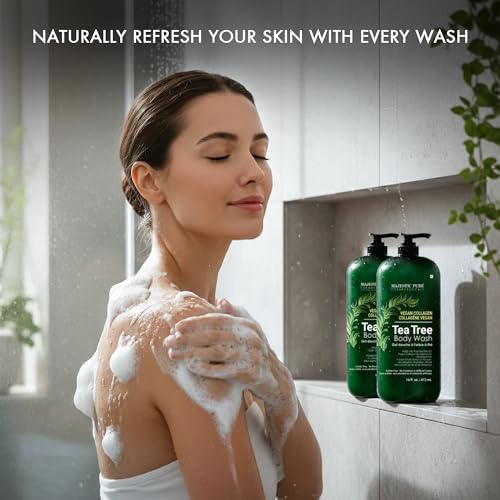 Tea Tree Body Wash - 16 Fl Oz, Pack of 2 - Cruelty-Free, Sulfate & Paraben-Free