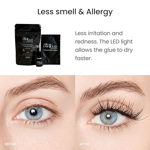 LED UV Gel Eyelash Extension Adhesive 5ml / LED lamp Curing Black Gel Glue/Retention- up to 10 Weeks/Made in Korea/The Best Eyelash Salon in New York Designed