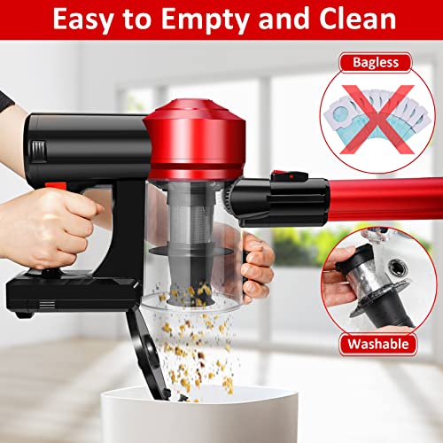 Iwoly C150 Cordless Vacuum Cleaner 18000Pa, Lightweight Handheld Stick & Car Vacuum with HEPA Filter
