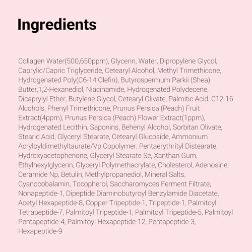 Peach Fit Collagen Cream, A firming cream with 300Da collagen and 12 peptides to boost skin elasticity. (50ml/ 1.69 fl oz)