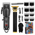 LQT¢ç Men's Professional Hair Clippers Kit£¬Cordless & Corded Barber Clippers Set£¬Grooming Rechargeable Beard Trimmer with Adjustable Blade Black